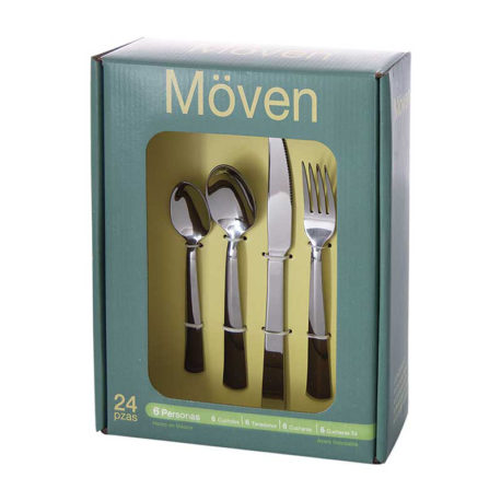El modelo Modern America pertenece al amplio catálogo de productos Möven, su fabricación en acero inoxidable le brinda un excelente brillo y resistencia.